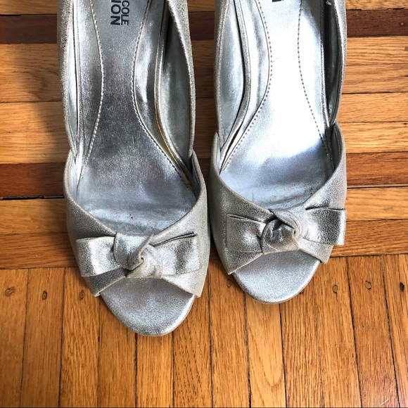 Kenneth Cole Reaction peep toe heels - 8 - Picture 2 of 5